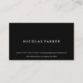 重い傷付けられたブラシをかけられた金属の質 名刺 (裏面)