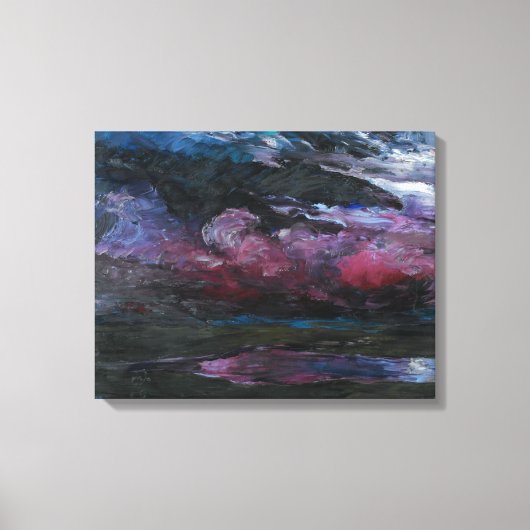 重い天気の雲の漂流 | Emil Node | キャンバスプリント (正面)