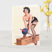 重い持ち上げピン カード (黄色い花)