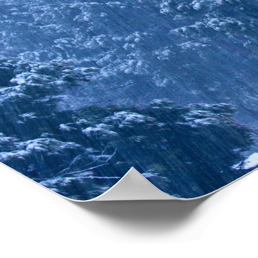 重い時の歴史的なヨセミテバレーチャペル ポスター (角)