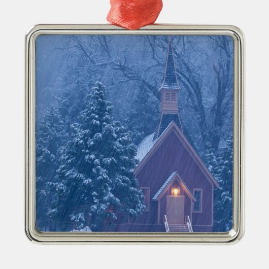 重い時代のヨセミテ谷礼拝堂 メタルオーナメント (正面)