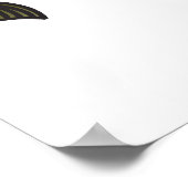 重い機器でスワローとスクロール ポスター (角)