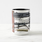 重い機関銃茶色にする1933のアメリカM2 マグカップ (中央)