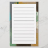 重い筆絵画跡を持つ表現派 便箋 (正面)