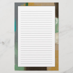 重い筆絵画跡を持つ表現派 便箋