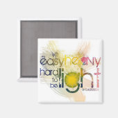 重い簡単で軽い懸命だ マグネット (正面/裏面)