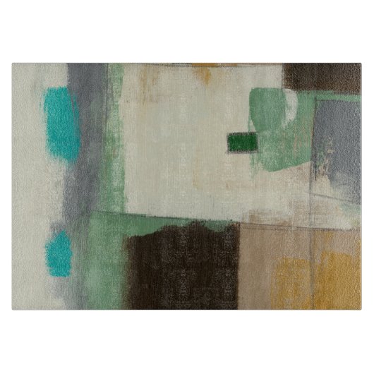 重い絵画ブラシストロークの表現者 カッティングボード (正面)