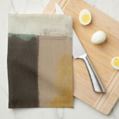 重い絵画ブラシストロークの表現者 キッチンタオル (四つ折り)