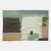 重い絵画ブラシストロークの表現者 キッチンタオル (横)