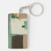 重い絵画ブラシストロークの表現者 キーホルダー (裏面)