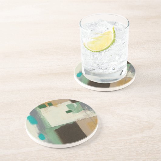 重い絵画ブラシストロークの表現者 コースター (側面)