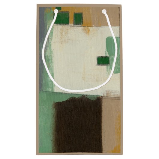 重い絵画ブラシストロークの表現者 スモールペーパーバッグ (裏面)