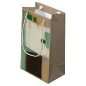 重い絵画ブラシストロークの表現者 スモールペーパーバッグ (裏面アングル)