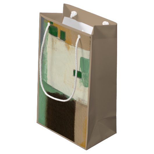 重い絵画ブラシストロークの表現者 スモールペーパーバッグ (裏面アングル)