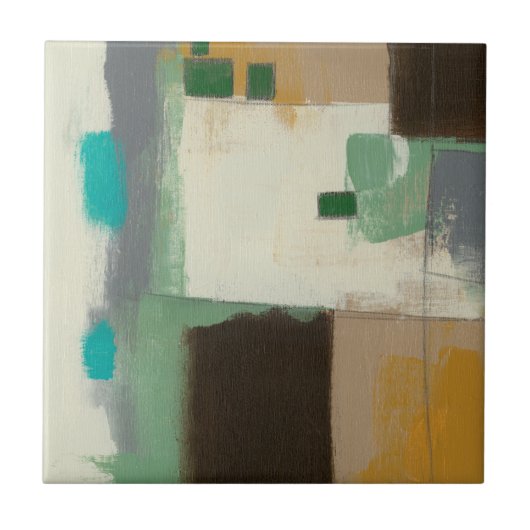 重い絵画ブラシストロークの表現者 タイル (正面)