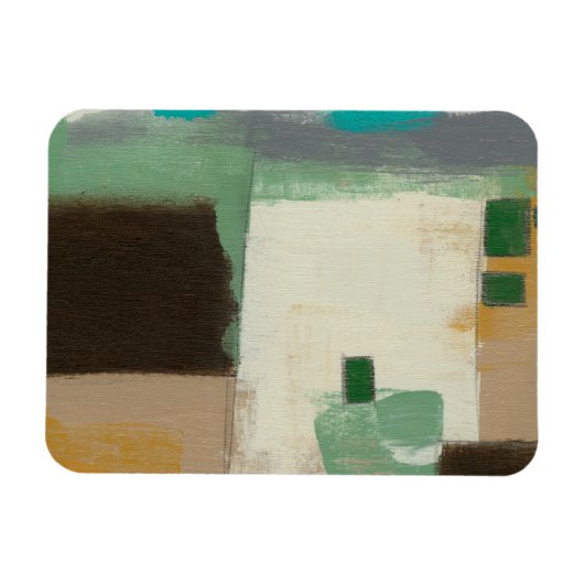 重い絵画ブラシストロークの表現者 マグネット (横)