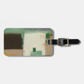 重い絵画ブラシストロークの表現者 ラゲッジタグ (正面横)