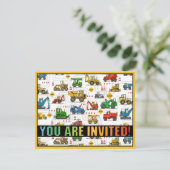 重い装置のテーマはパーティの招待状をからかいます 招待状 (スタンド正面)