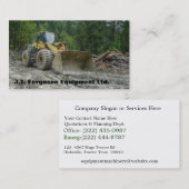 重い装置の機械類の土地清算のトラクター 名刺 (正面/裏面)