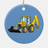 重い装置: バックホウ セラミックオーナメント (裏面)