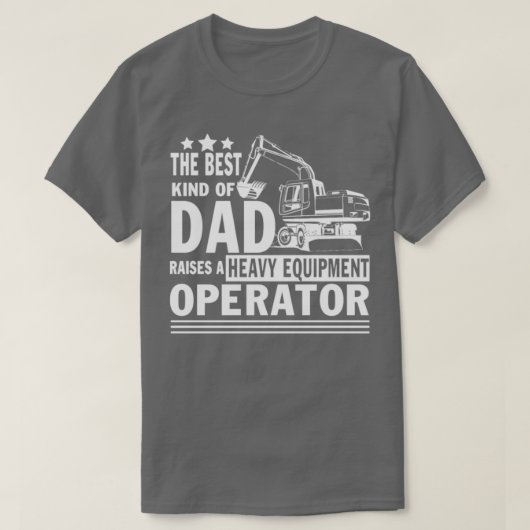 重い誇りを持った設備操作者のパパ Tシャツ (デザイン正面)