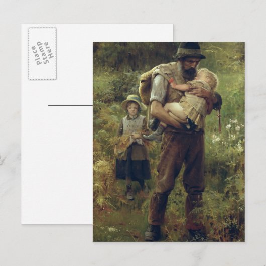 重い負担 ポストカード (正面/裏面)