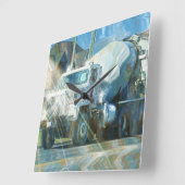 重い輸送のセメントのトラックの柱時計 スクエア壁時計 (傾斜)