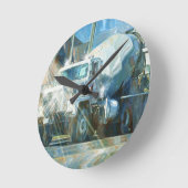 重い輸送のセメントのトラックの柱時計 ラウンド壁時計 (傾斜)