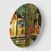 重い輸送の貨物自動車のトラック恋人の芸術の柱時計 ラージ壁時計 (傾斜)