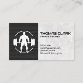 重い重量を持ち上げる人 名刺 (正面)