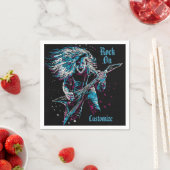 重い金属の上に岩 スタンダードカクテルナプキン (インサイチュ)