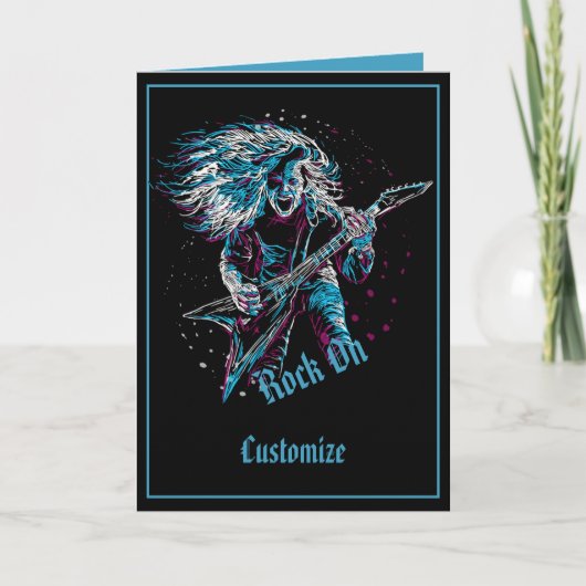 重い金属の岩 カード (正面)