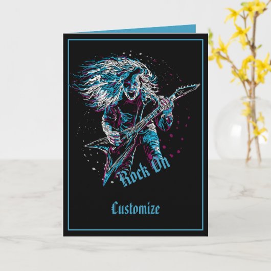 重い金属の岩 カード (黄色い花)