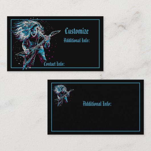 重い金属の岩 名刺 (正面/裏面)