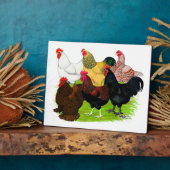 重い鶏の品揃え フォトプラーク (側面)