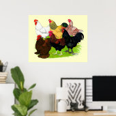 重い鶏の品揃え ポスター (ホームオフィス)