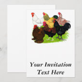 重い鶏の品揃え 招待状 (正面/裏面)