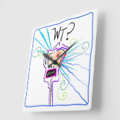 重い？何を??絵文字 スクエア壁時計 (傾斜)