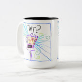 重い?何を??絵文字 ツートーンマグカップ (正面左)