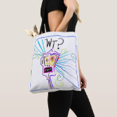 重い？何を??絵文字 トートバッグ (クローズアップ)