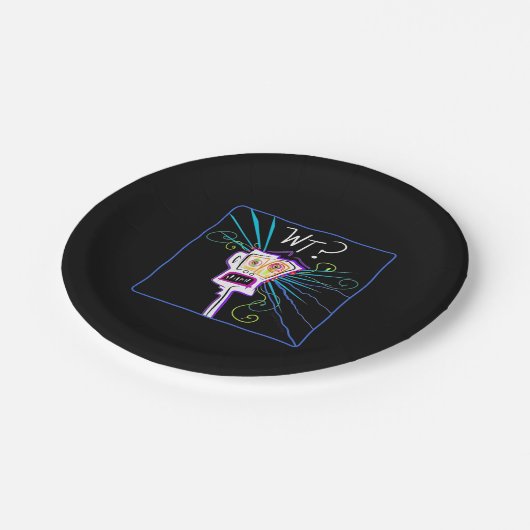 重い? – 何を??絵文字 ペーパープレート (アングル)