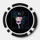 重い？ – 何を??絵文字 ポーカーチップ (裏面)