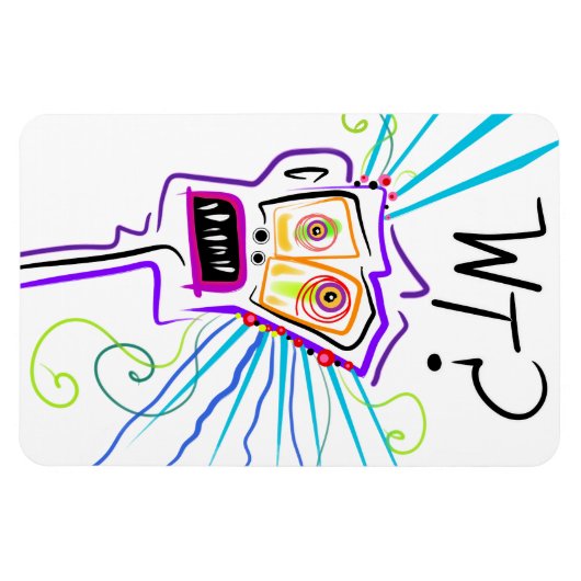 重い?何を??絵文字 マグネット (横)