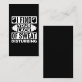 重おもしろい量挙げグラフィックジムスポーツアスリート 名刺 (正面/裏面)