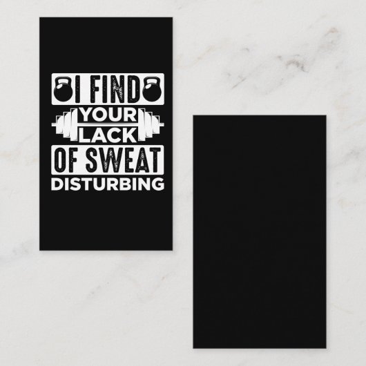 重おもしろい量挙げグラフィックジムスポーツアスリート 名刺 (正面/裏面)