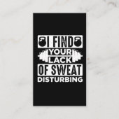 重おもしろい量挙げグラフィックジムスポーツアスリート 名刺 (正面)