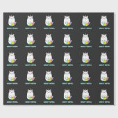 重おもしろい金属ユニコーン ラッピングペーパー (フラット)