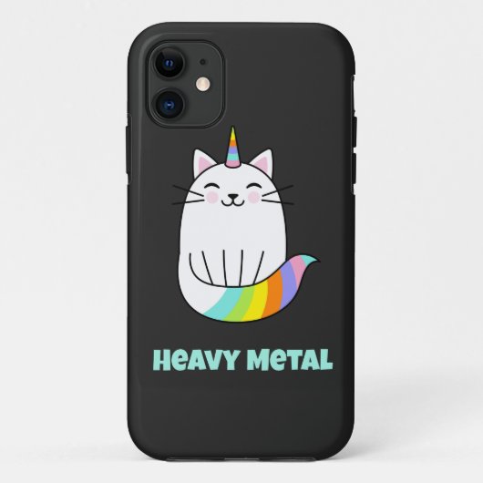 重おもしろい金属ユニコーン Case-Mate iPhoneケース (裏面)
