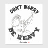 重くなるのを心配しない – ギターデザイン シール (シート)