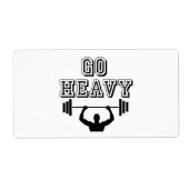 重くなる ラベル (正面)